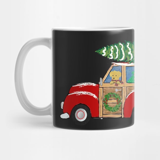 Christmas Woody Wagon- Bringing Home the Xmas Tree by emrdesigns